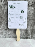 Wedding Fan Programs | Custom Printed Double-Sided Event Fans South Africa