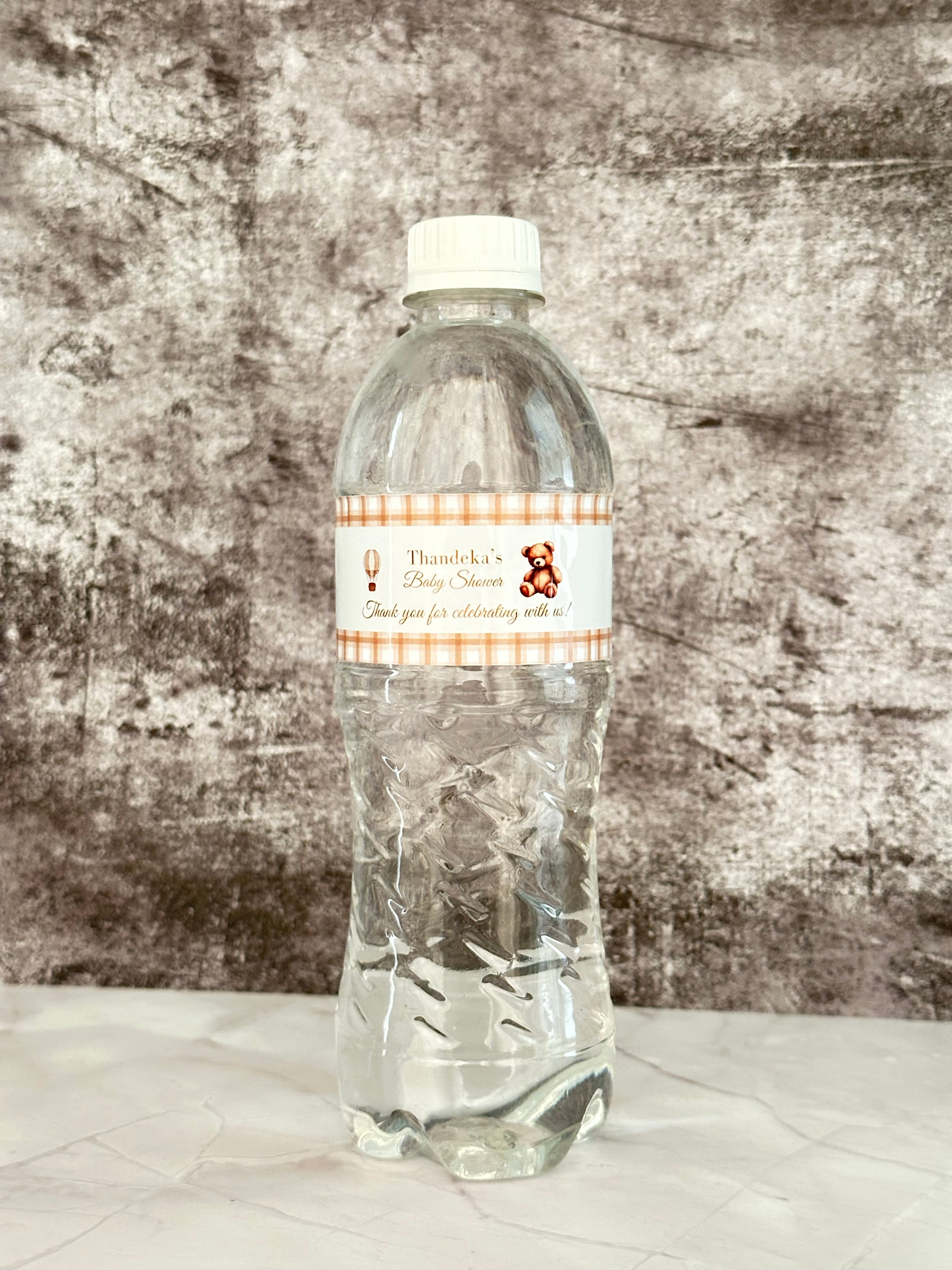 Branded Bottled Water – Personalised for Baby showers and weddings