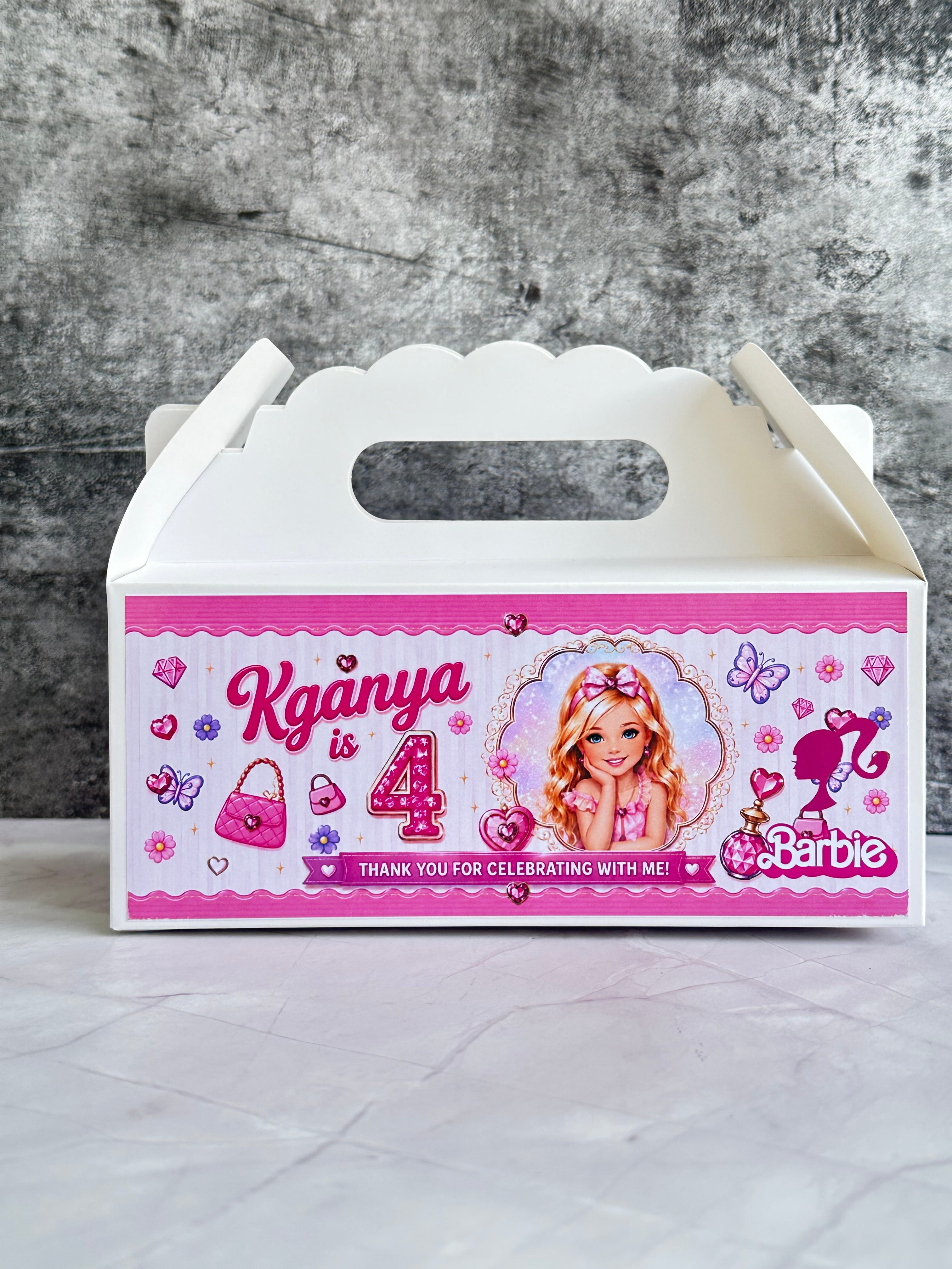 Personalised Empty Party Boxes – Flat Print Custom Kids Party Favour Boxes