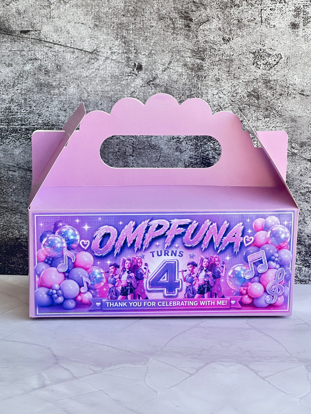 Personalised Empty Party Boxes – Flat Print Custom Kids Party Favour Boxes