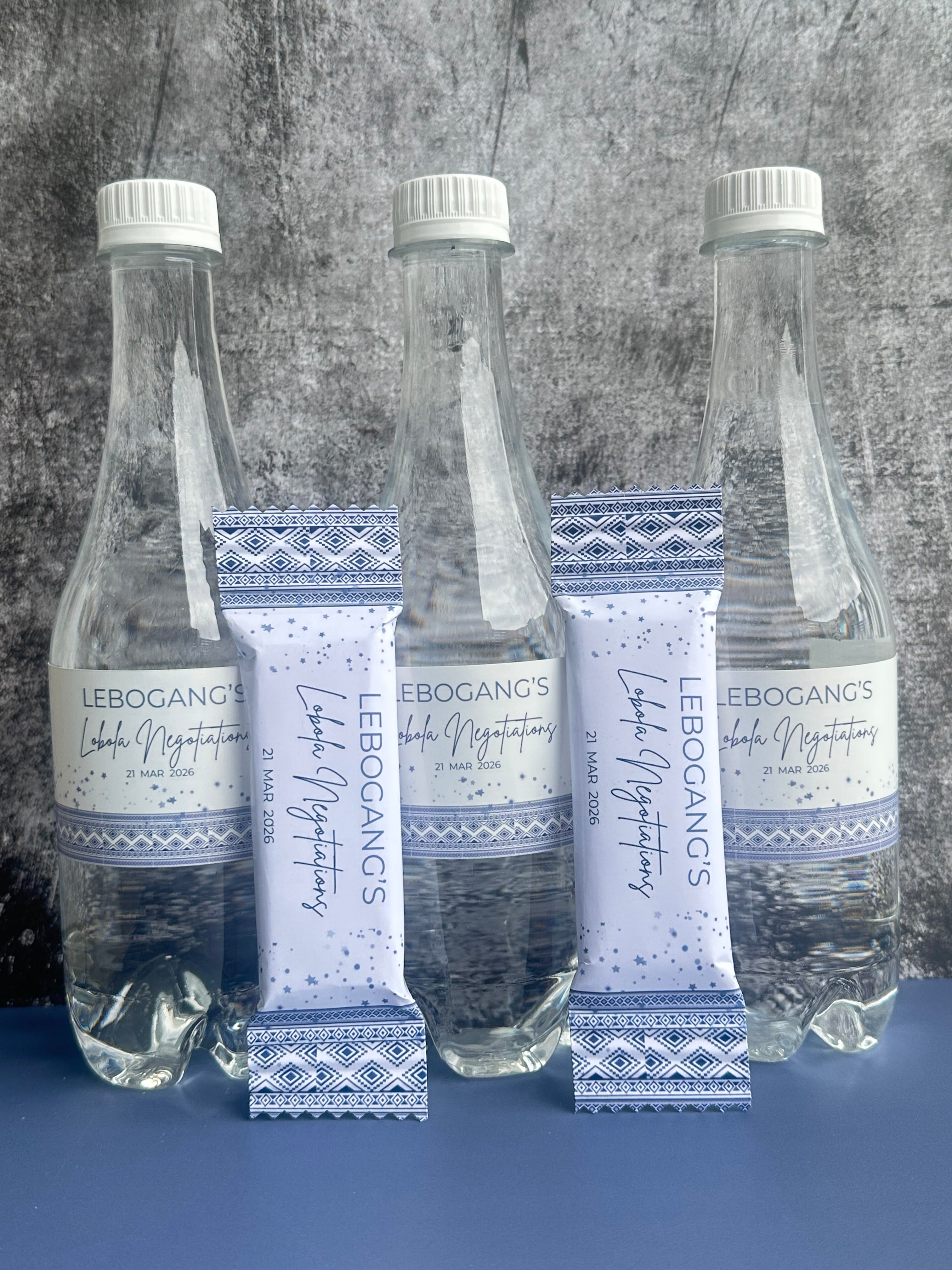 Branded Water and Personalised Chocolate Gift Set