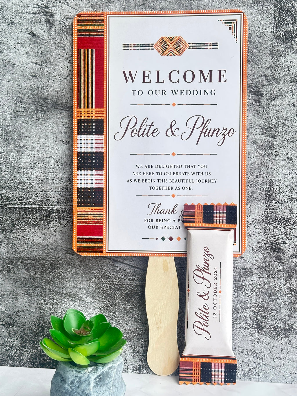 EVENT / WEDDING PROGRAM & PERSONALISED CHOCOLATE SET