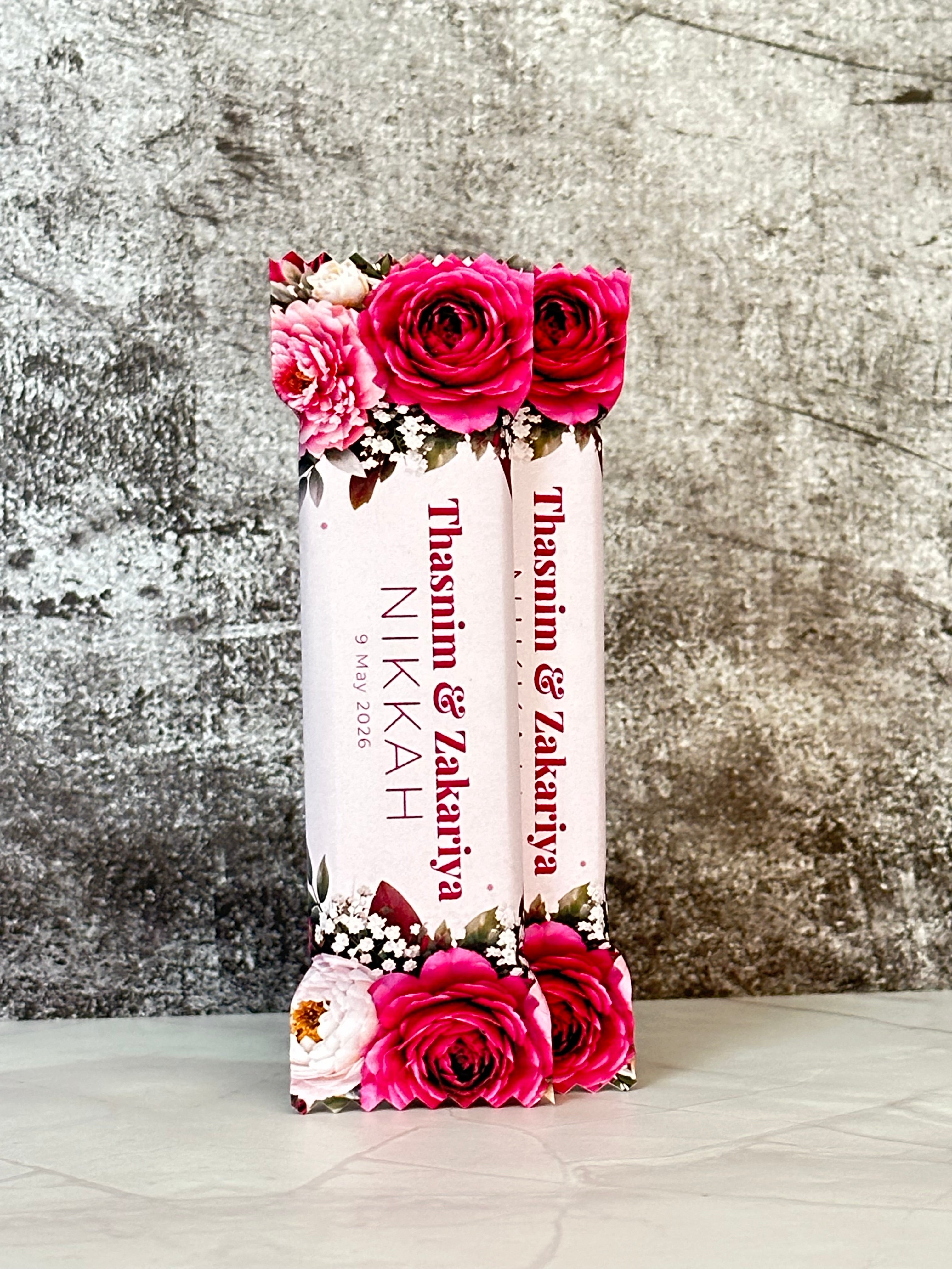 Personalised Chocolate Event Favours – Custom Wrapped Wedding, Party, Father's Day & Corporate gifts Chocolates