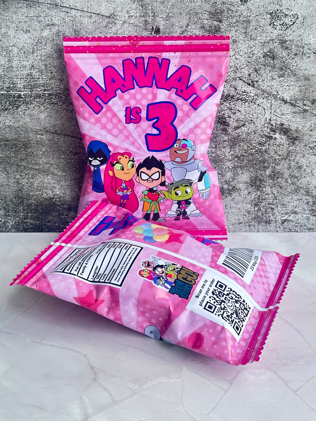 Personalised Lucky Packets – Filled Custom theme Kids Party Treats