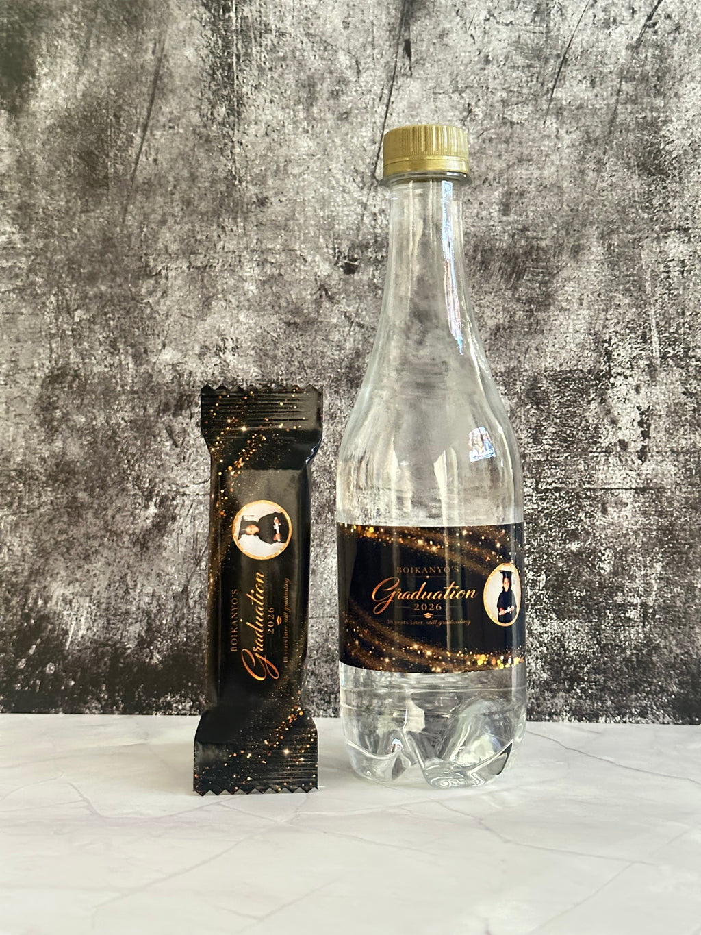 Branded Water and Personalised Chocolate Gift Set