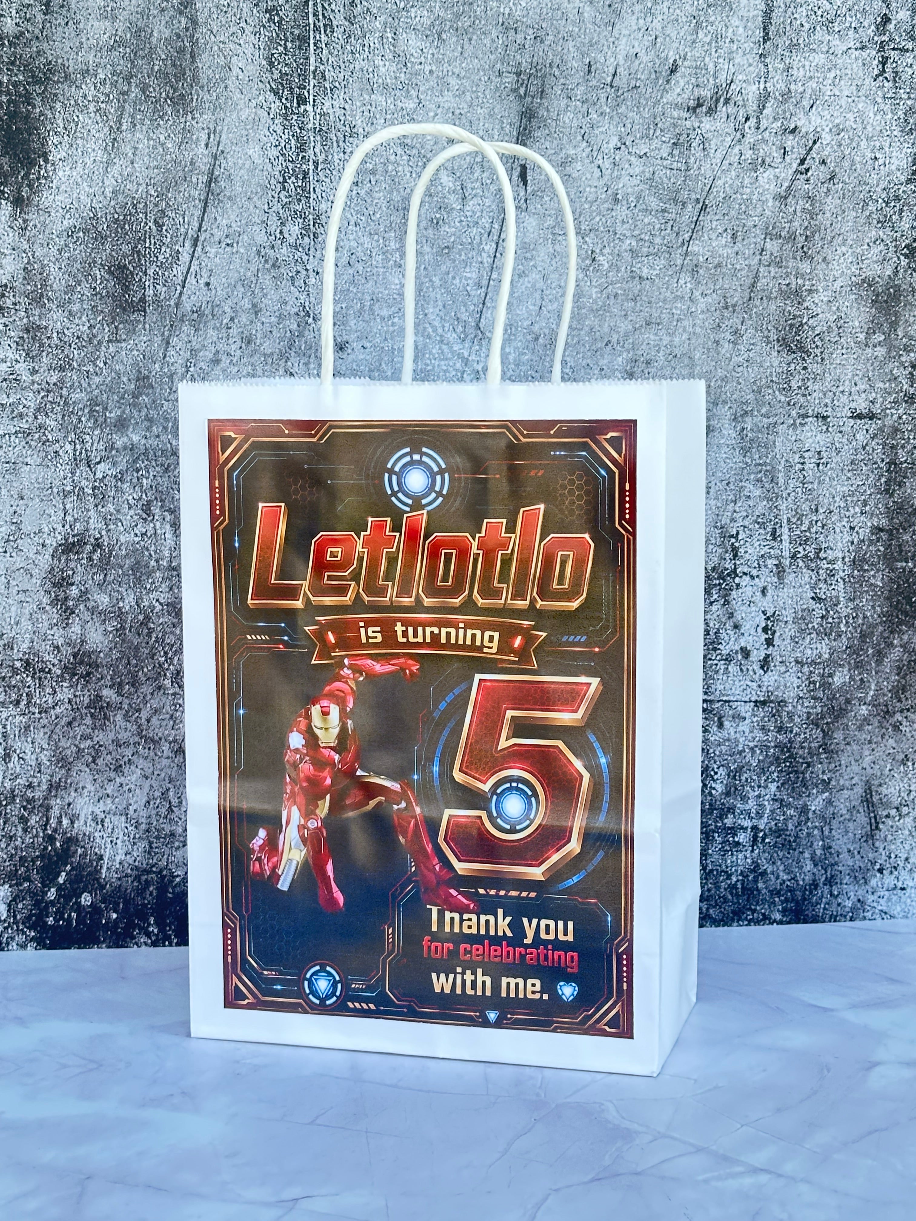 Personalised Empty Paper Party Bags
