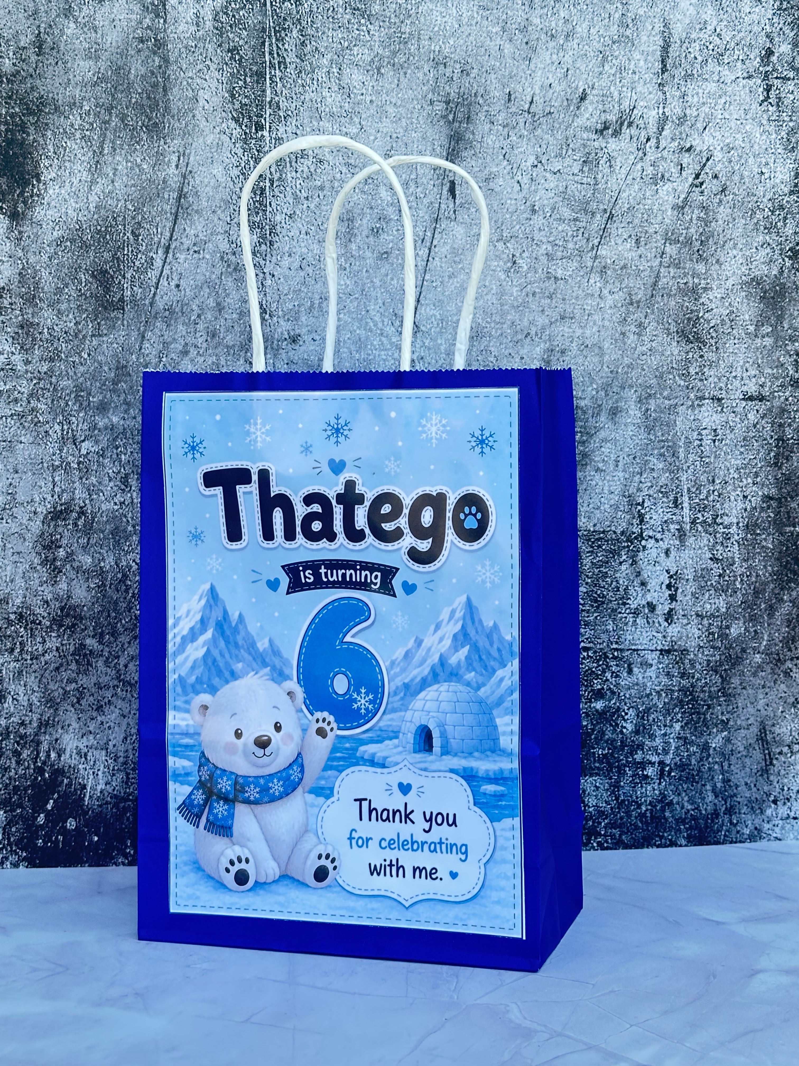 Personalised Empty Paper Party Bags