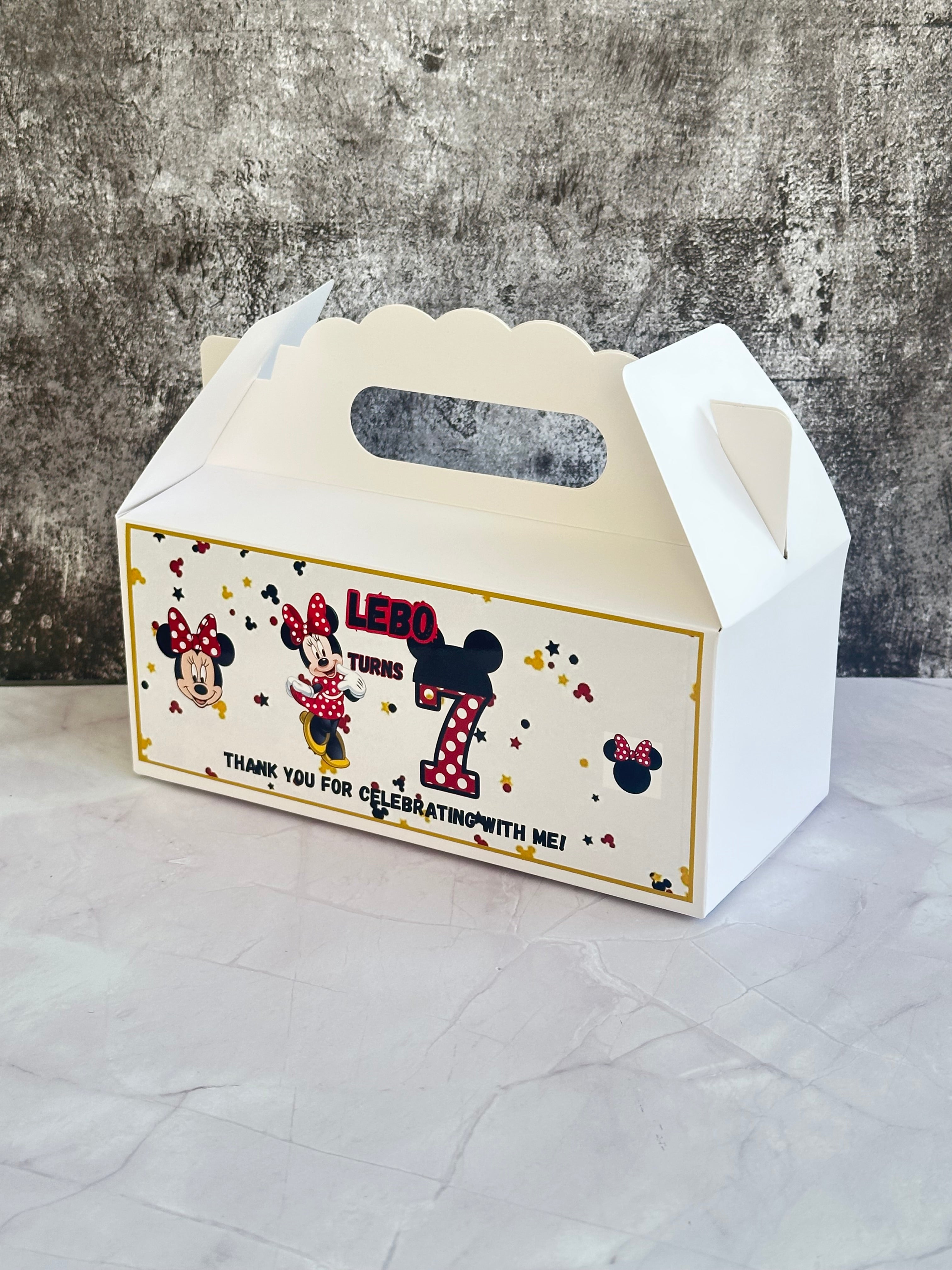 Personalised Empty Party Boxes – Flat Print Custom Kids Party Favour Boxes