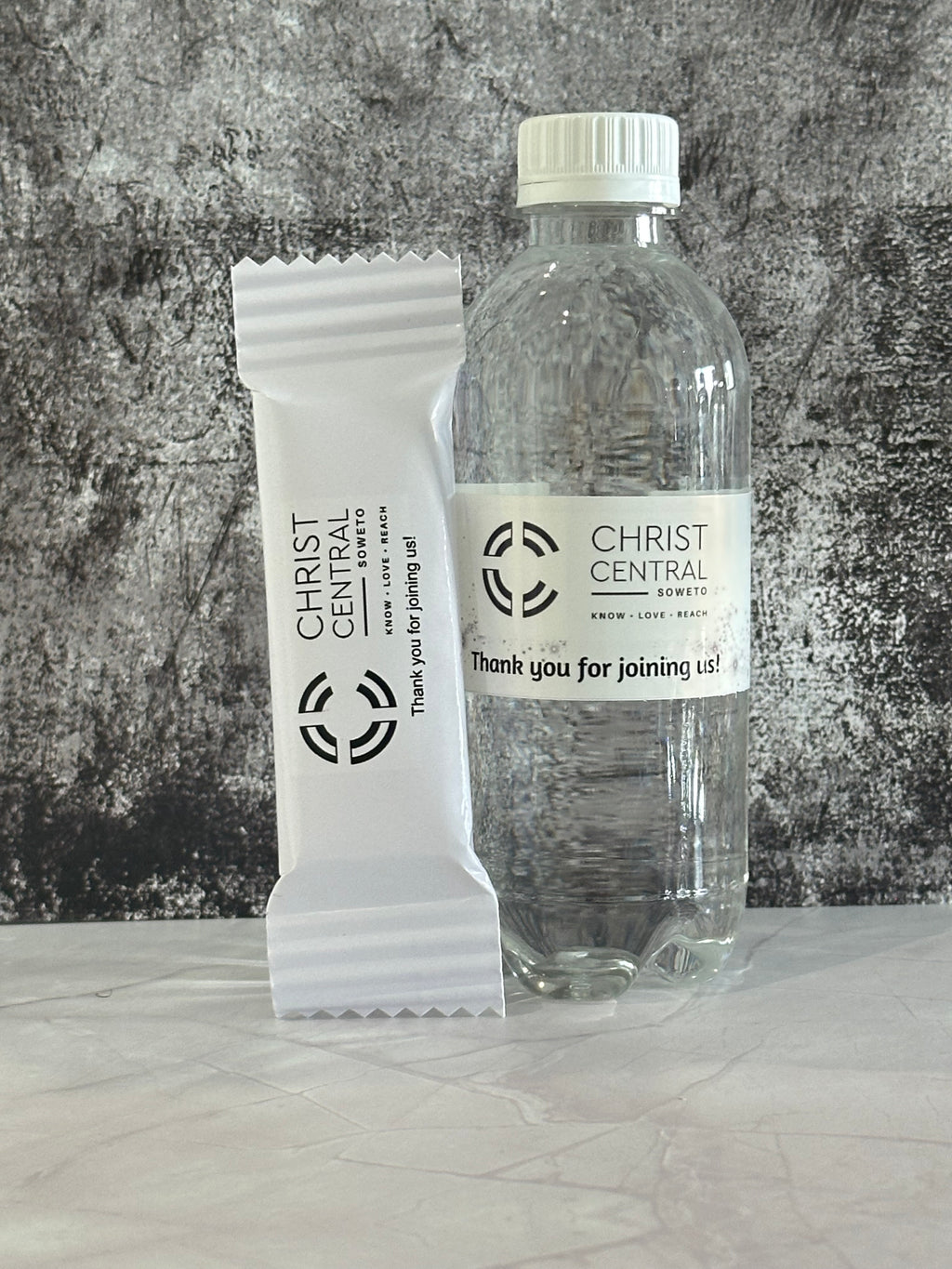 Branded Water and Personalised Chocolate Gift Set