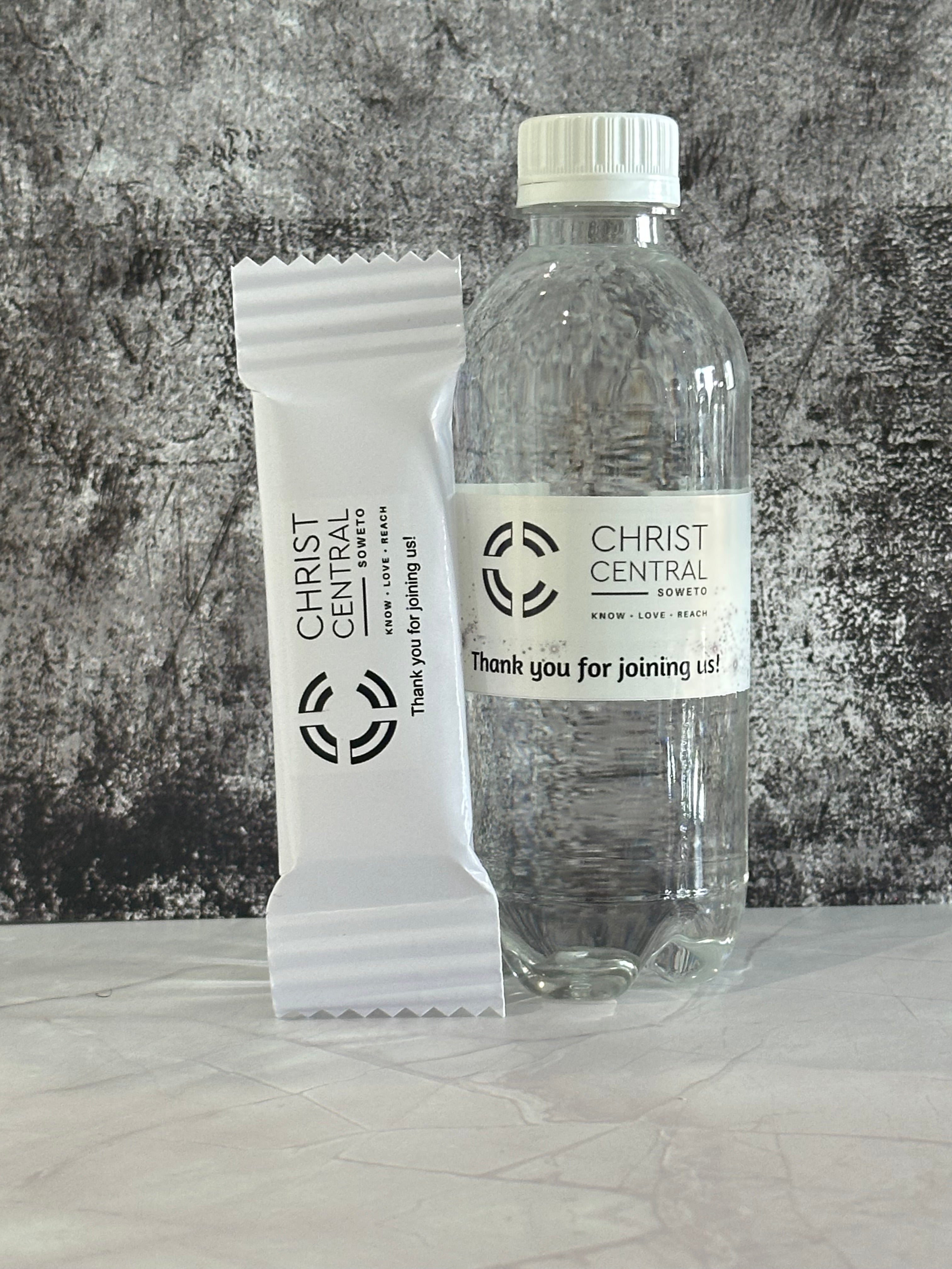 Branded Water and Personalised Chocolate Gift Set