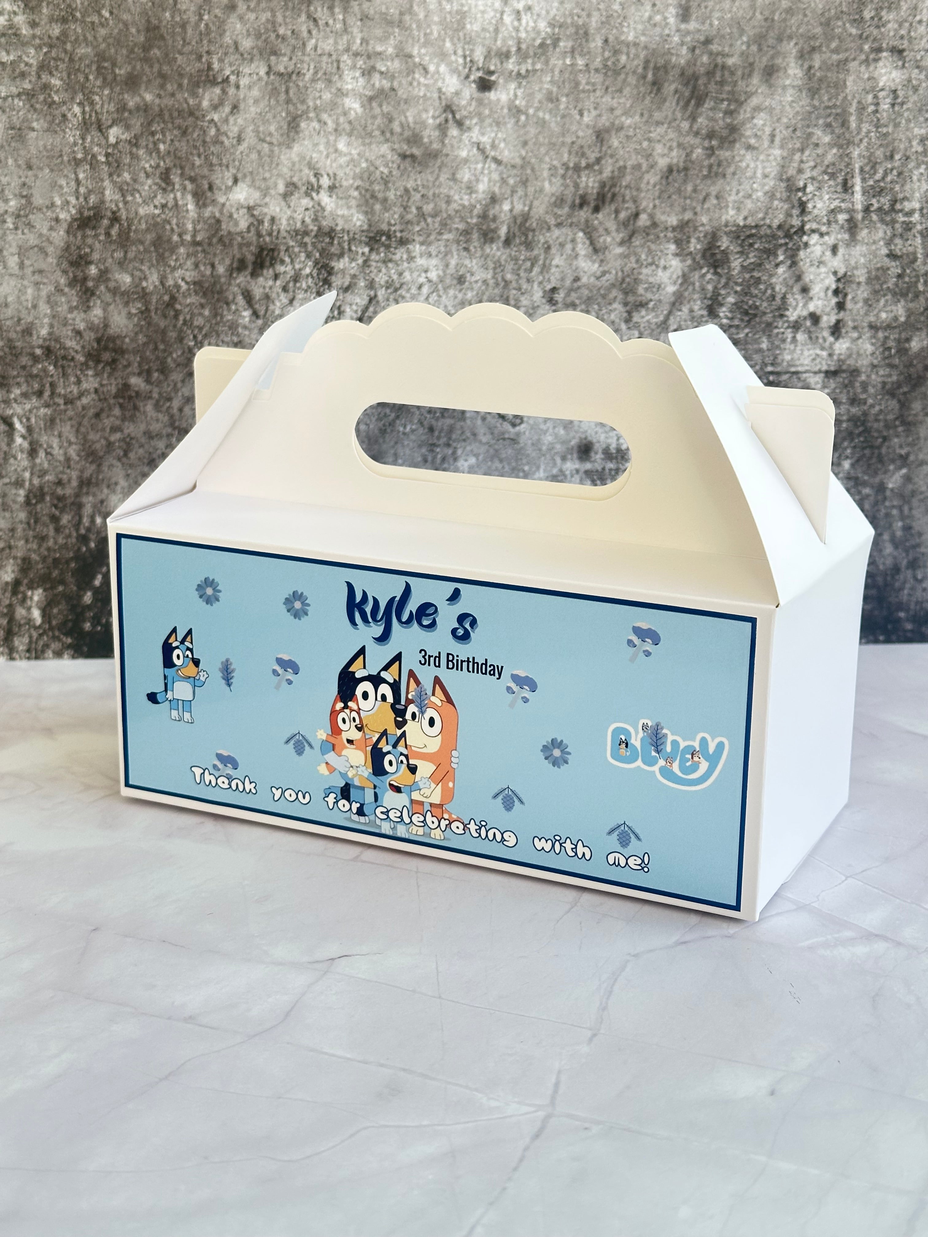 Personalised Empty Party Boxes – Flat Print Custom Kids Party Favour Boxes