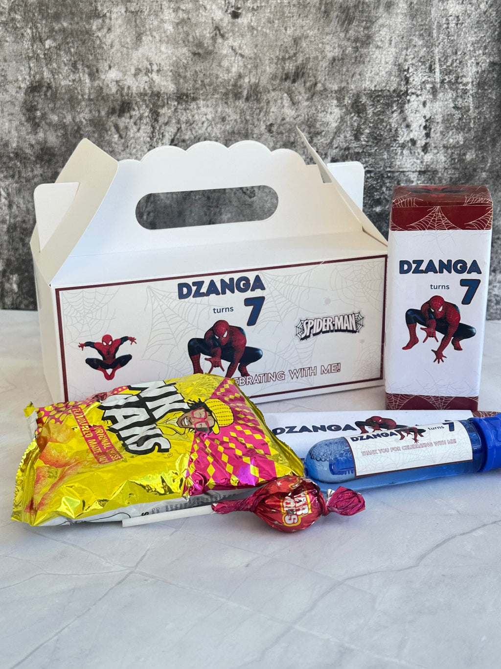 Personalised Filled Party Boxes – Custom Kids Party Favour Boxes with Treats & Toys