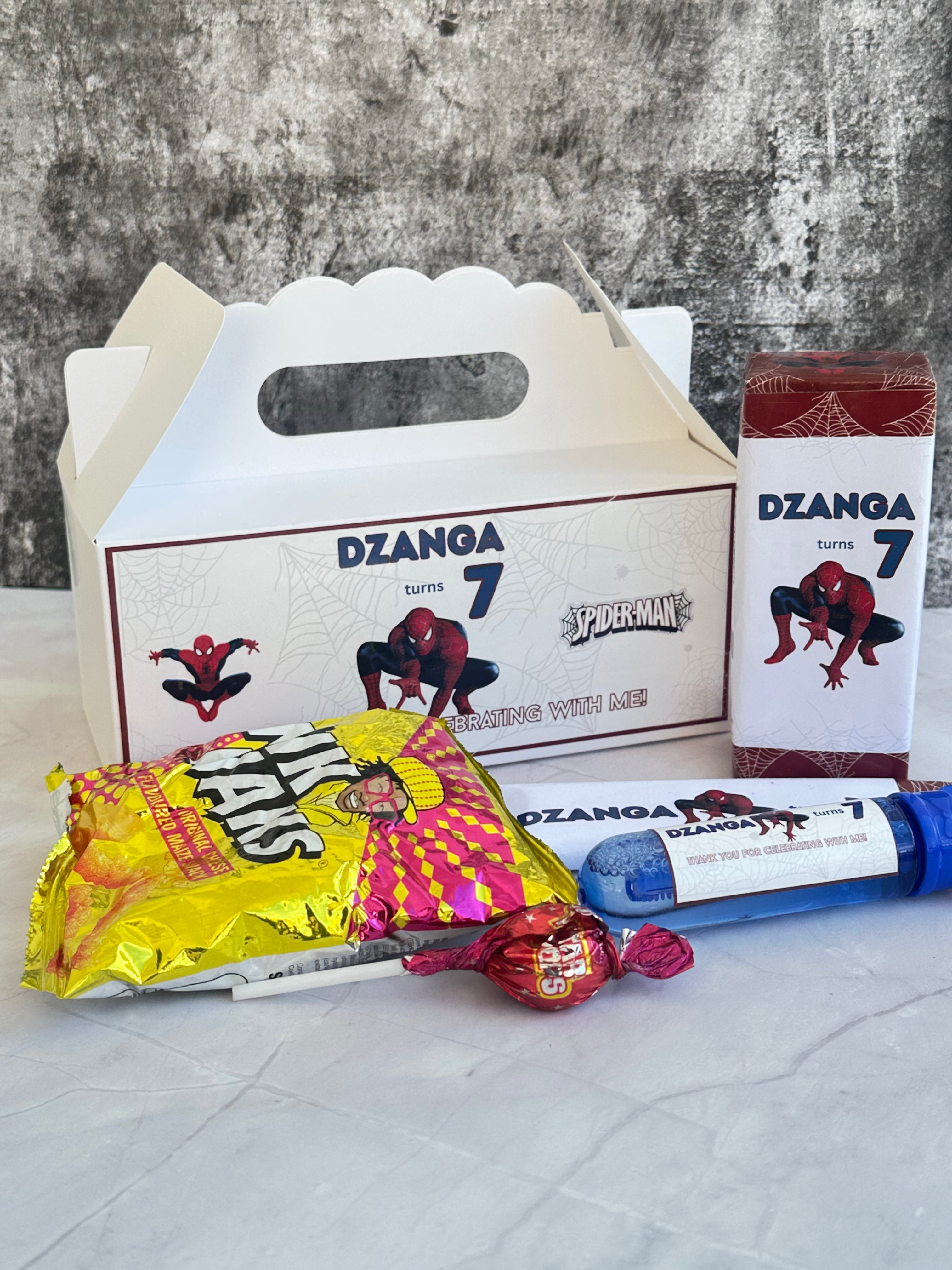 Personalised Filled Party Boxes – Custom Kids Party Favour Boxes with Treats & Toys