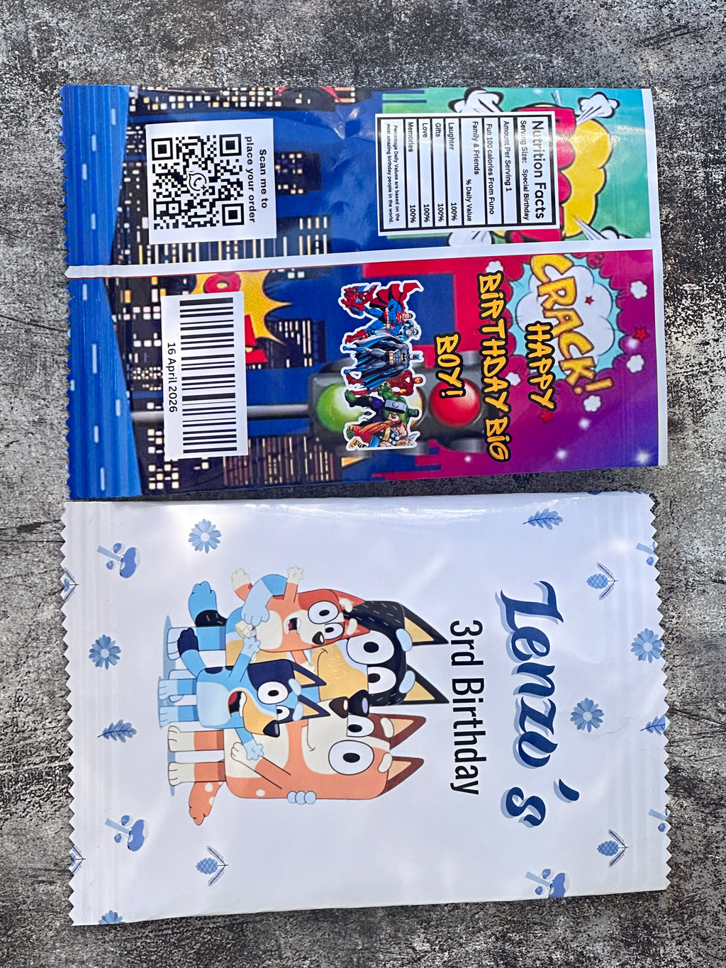 Personalised Empty Lucky Packets – Custom Kids Party Bags