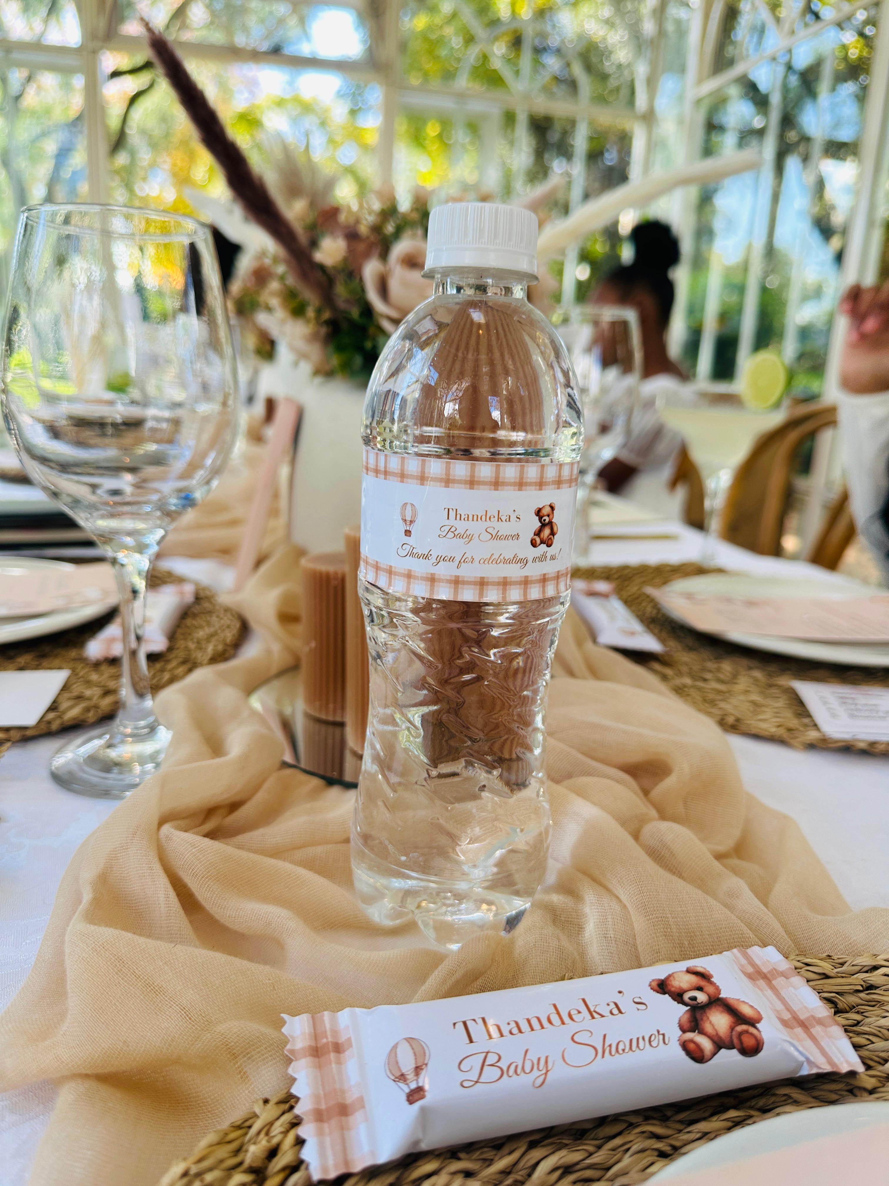 Branded Water and Personalised Chocolate Gift Set