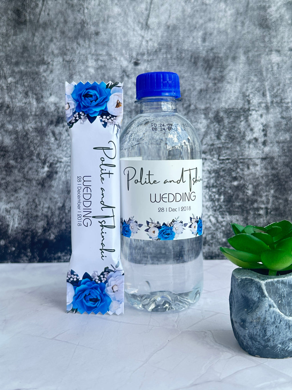 Branded Water and Personalised Chocolate Gift Set